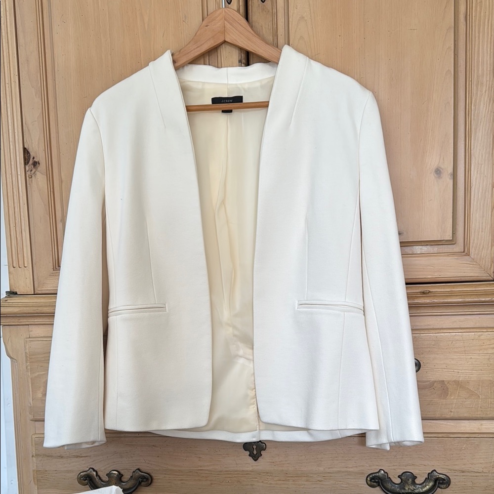 NWOT J. Crew Elegant Cream Women's Blazer